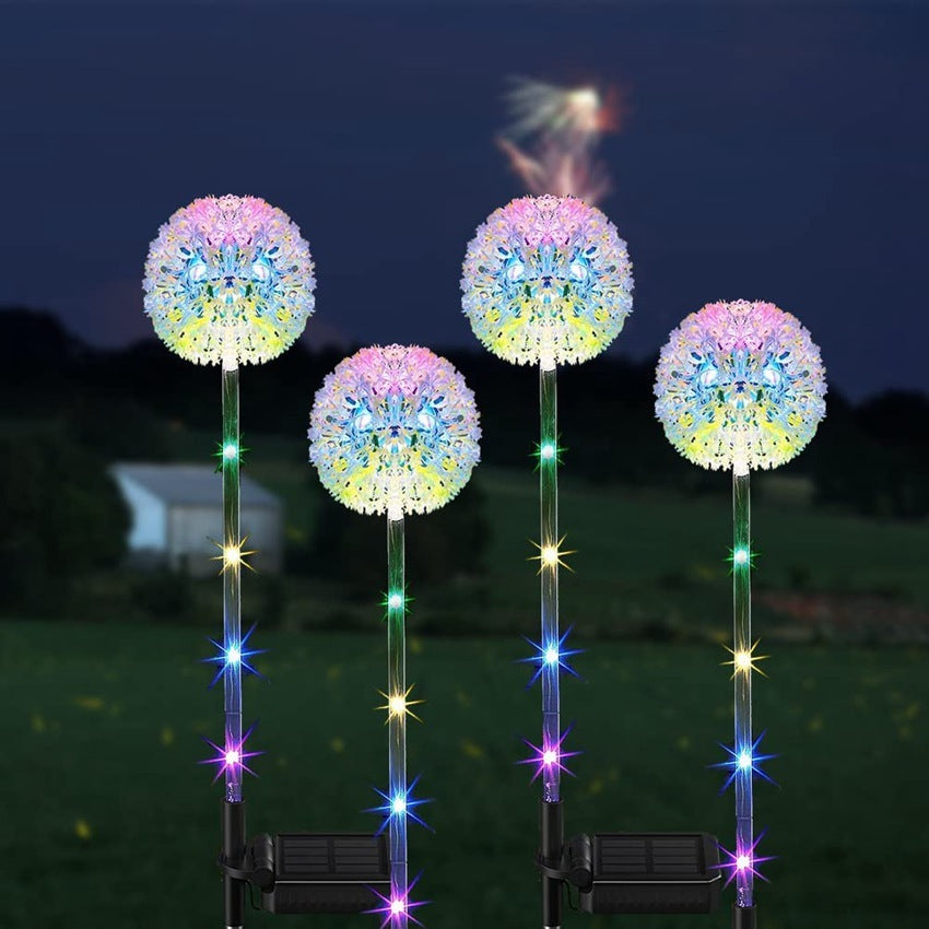 Solar Garden Simulation Dandelion Onion Ball Ground Lamp