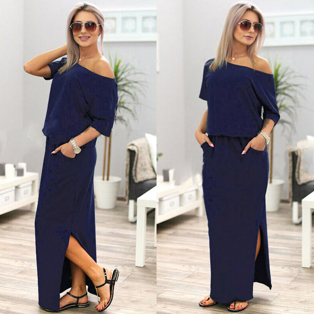 dress new summer dress for the summer women's European and American women's evening dress long skirt burst money wholesale