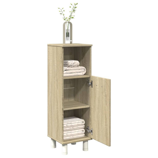 Bathroom Cabinet Sonoma Oak 30.5X30X95 Cm Engineered Wood