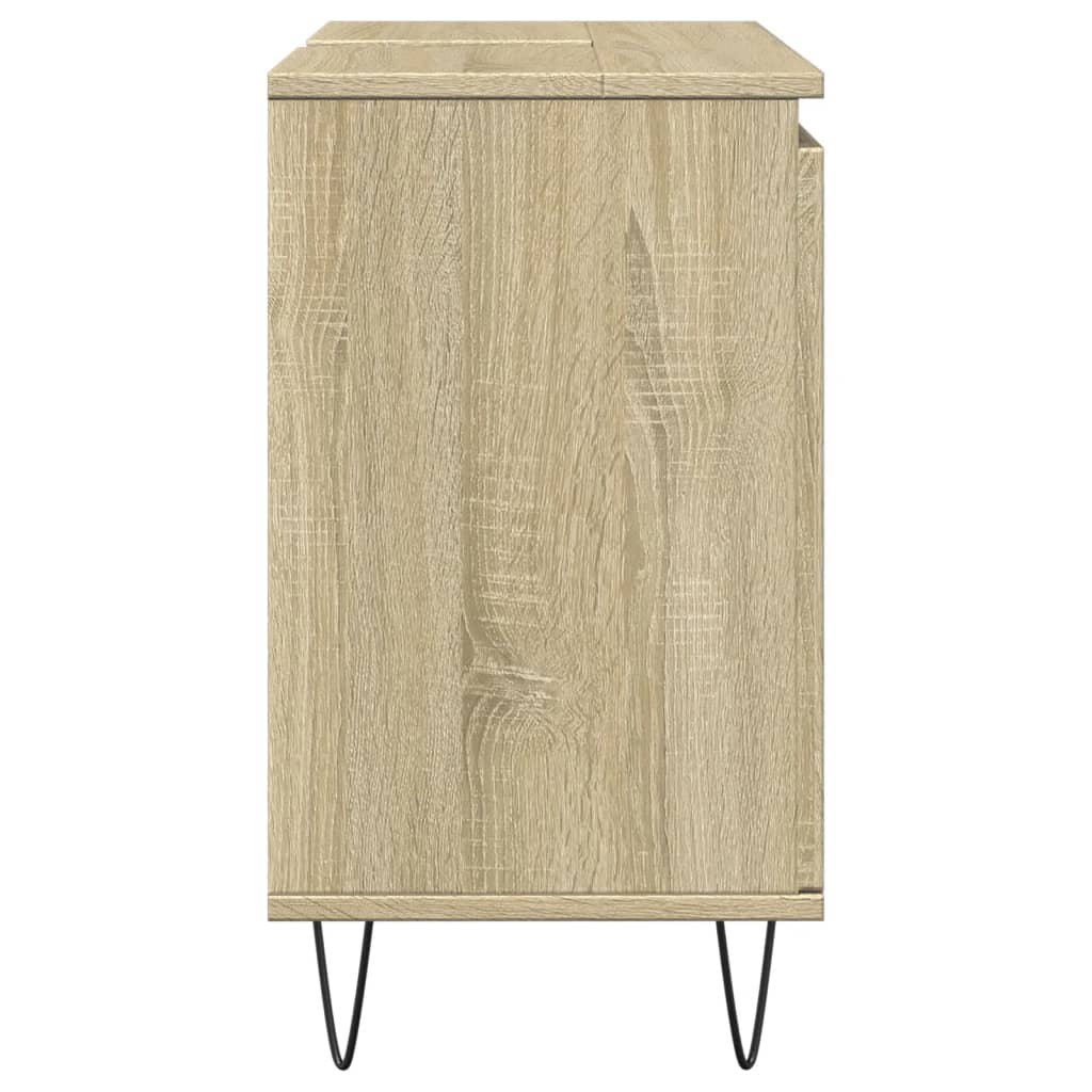 Bathroom Cabinet Sonoma Oak 58X33X60 Cm Engineered Wood