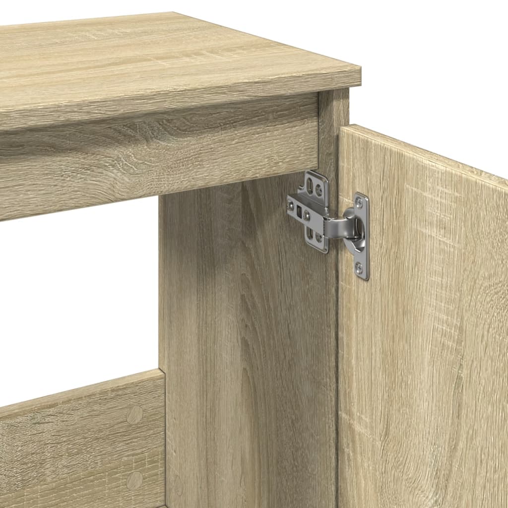 Bathroom Cabinet Sonoma Oak 58X33X60 Cm Engineered Wood