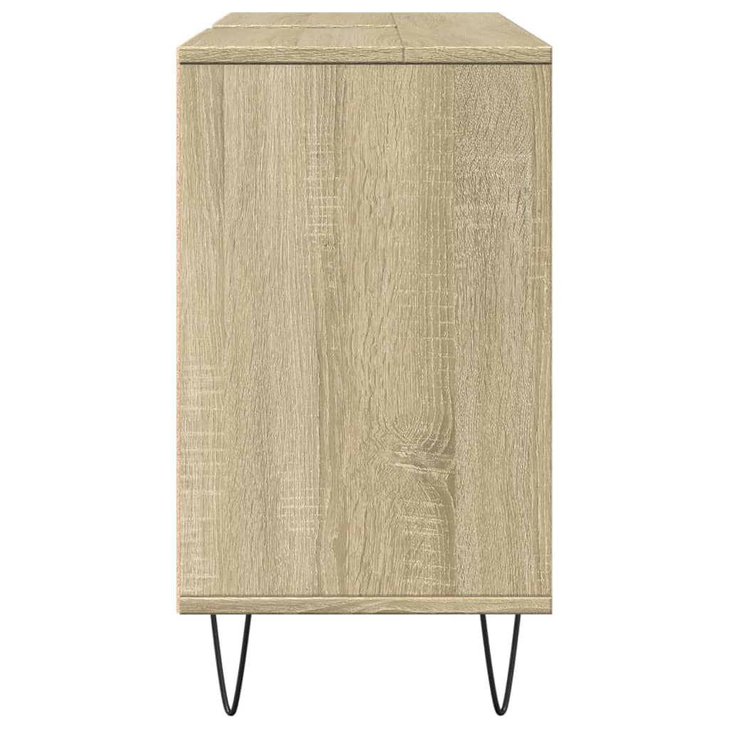 Bathroom Cabinet Sonoma Oak 80X33X60 Cm Engineered Wood