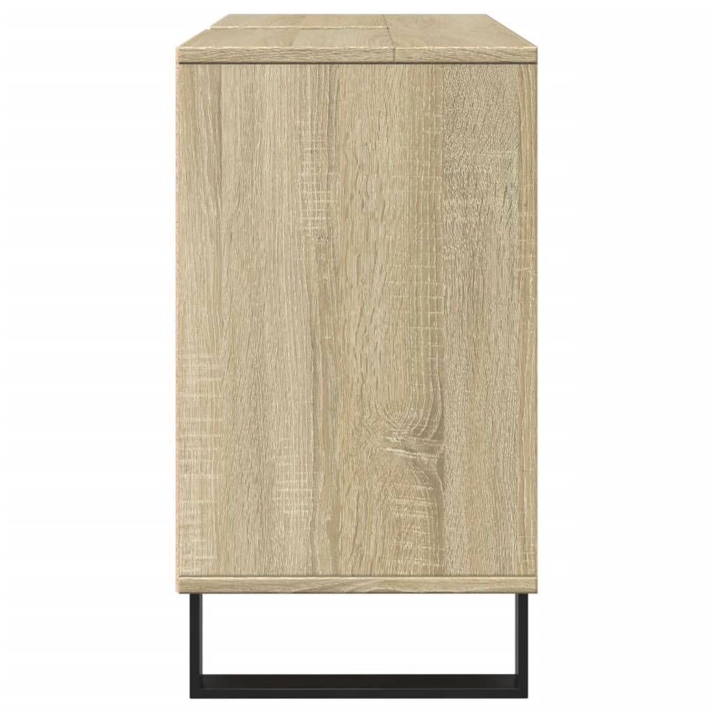 Bathroom Cabinet Sonoma Oak 80X33X60 Cm Engineered Wood