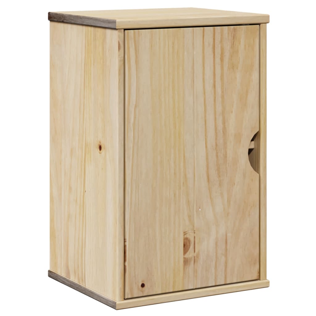 Bathroom Wall Cabinet Otta 35X30X55 Cm Solid Wood Pine