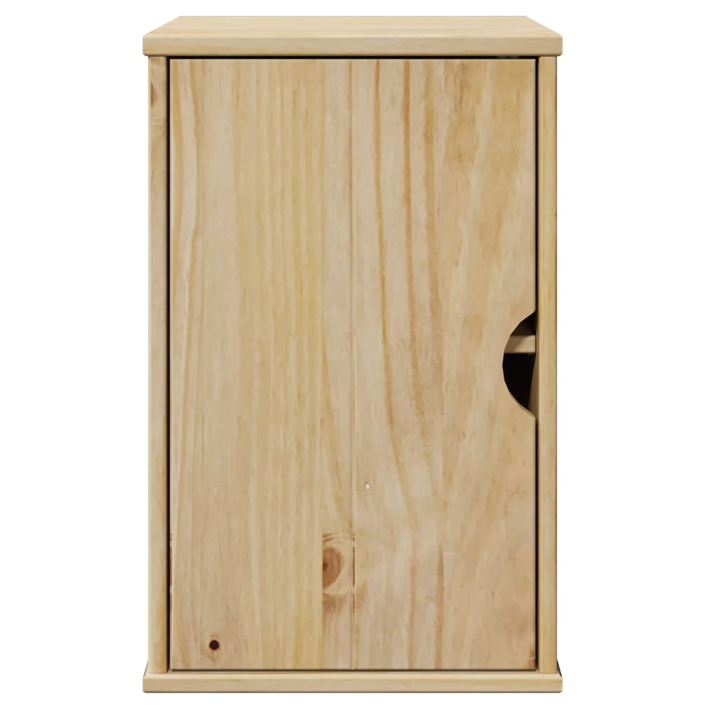 Bathroom Wall Cabinet Otta 35X30X55 Cm Solid Wood Pine