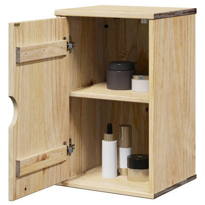 Bathroom Wall Cabinet Otta 35X30X55 Cm Solid Wood Pine