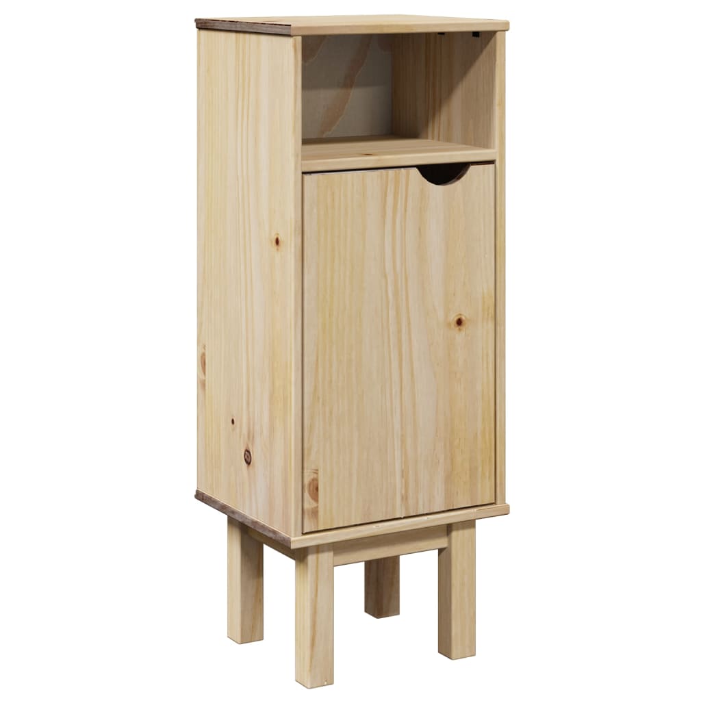 Bathroom Cabinet Otta 35X30X90 Cm Solid Wood Pine