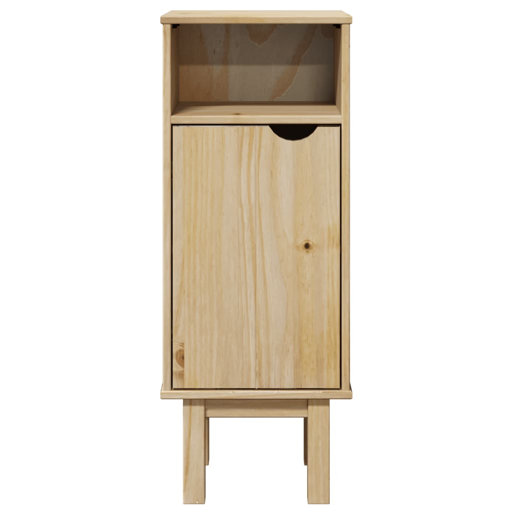 Bathroom Cabinet Otta 35X30X90 Cm Solid Wood Pine