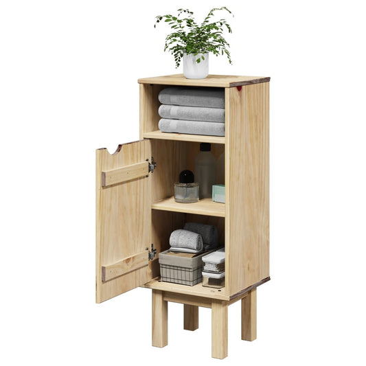 Bathroom Cabinet Otta 35X30X90 Cm Solid Wood Pine