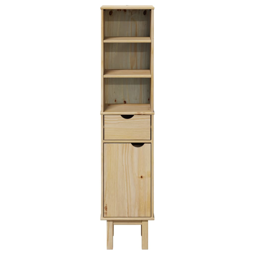 Bathroom Cabinet Otta 35X30X159 Cm Solid Wood Pine