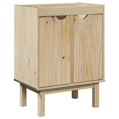 Bathroom Sink Cabinet Otta 59X40X80 Cm Solid Wood Pine