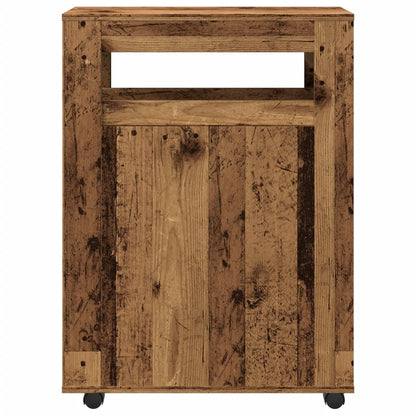 Narrow Bathroom Cabinet With Wheels Old Wood Engineered Wood