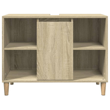 Bathroom Cabinet Sonoma Oak 80X33X60 Cm Engineered Wood