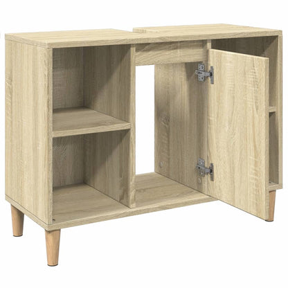 Bathroom Cabinet Sonoma Oak 80X33X60 Cm Engineered Wood