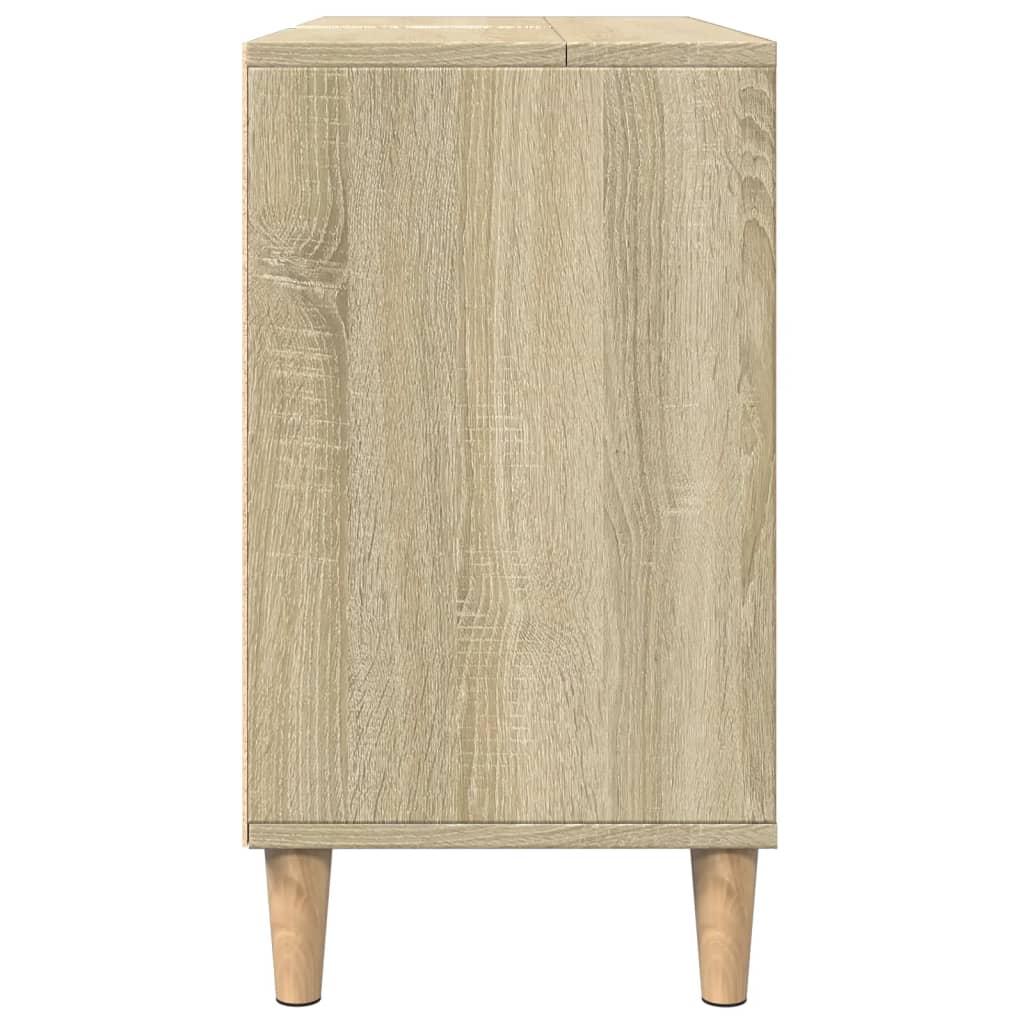 Bathroom Cabinet Sonoma Oak 80X33X60 Cm Engineered Wood