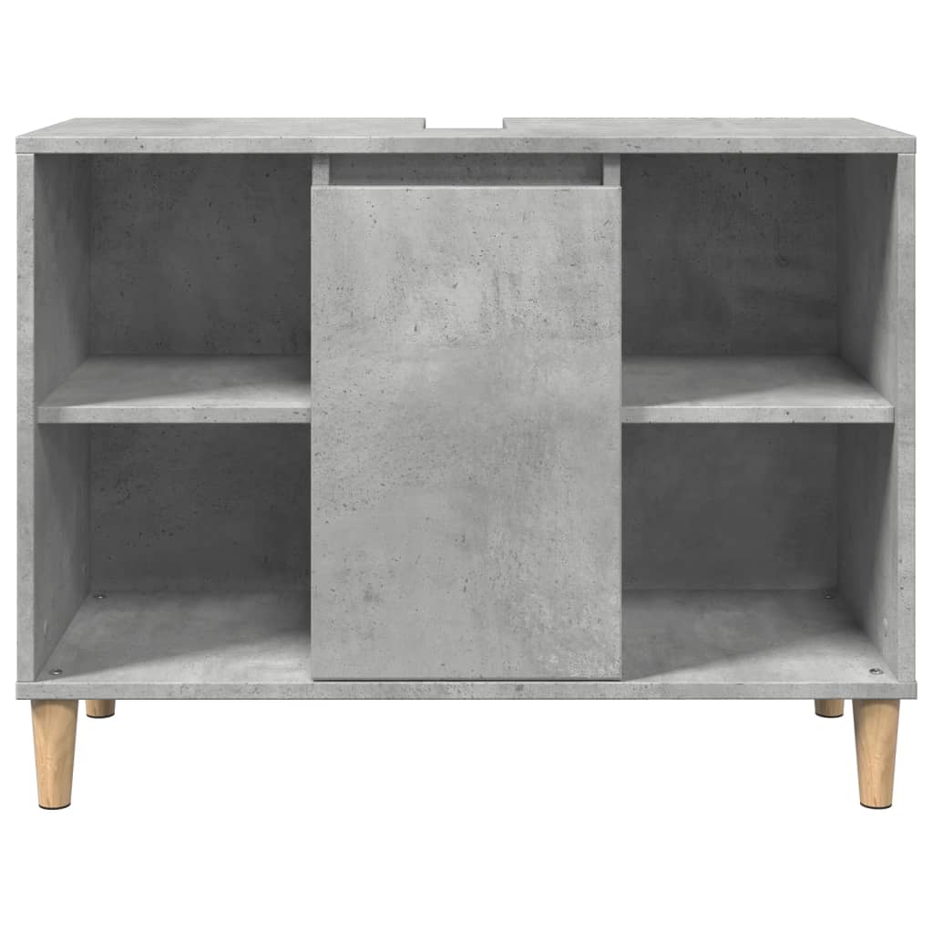 Bathroom Cabinet Concrete Grey 80X33X60 Cm Engineered Wood