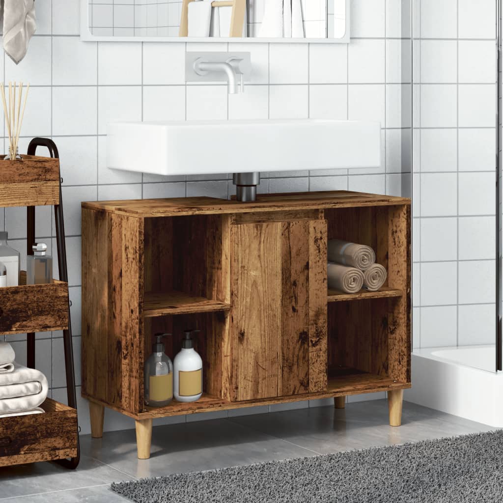 Bathroom Cabinet 80X33X60 Cm Engineered Wood