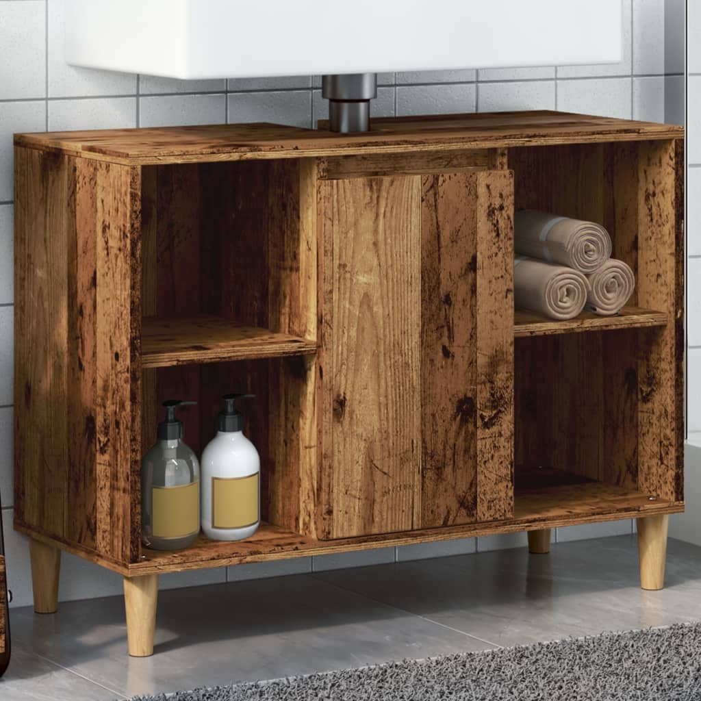 Bathroom Cabinet 80X33X60 Cm Engineered Wood