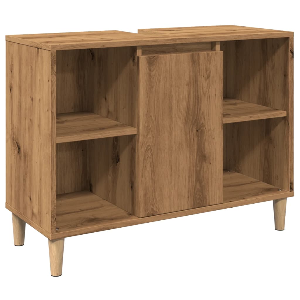 Bathroom Cabinet Artisian Oak 80X33X60 Cm Engineered Wood