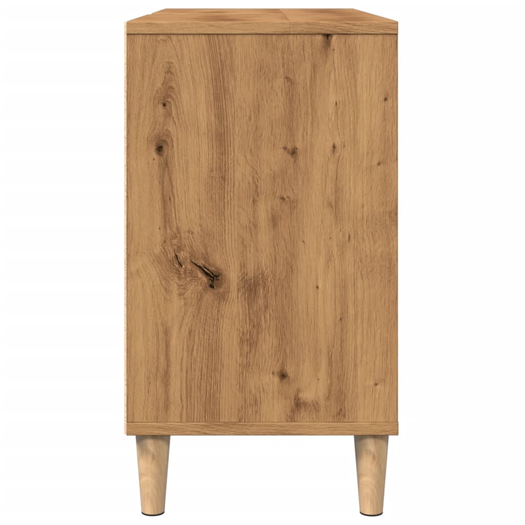 Bathroom Cabinet Artisian Oak 80X33X60 Cm Engineered Wood