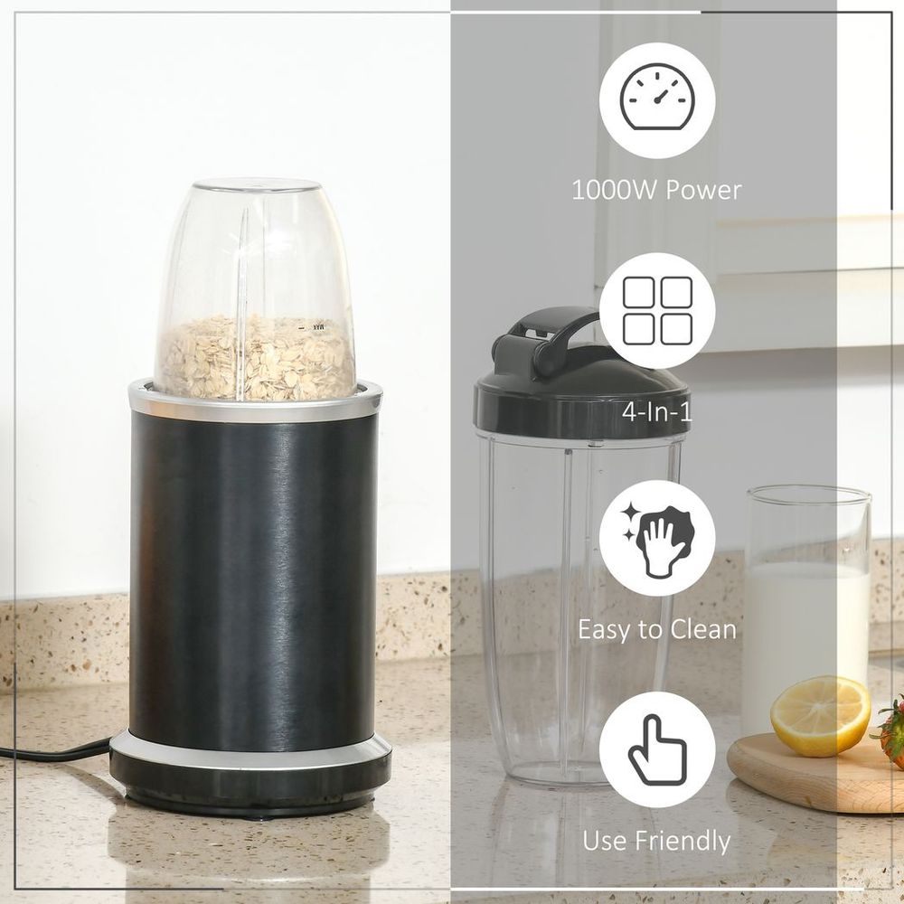 Countertop Blender 1000W Smoothie Maker with 0.7L and 0.35L Mix Cup