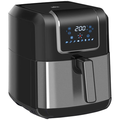 Air Fryer 1700W 6.5L with Digital Display Timer for Low Fat Cooking HOMCOM